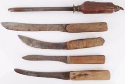 ANTIQUE BUFFALO HIDE HUNTER SKINNER PACK KIT