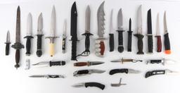 LARGE & VARIED KNIFE COLLECTION NEW & USED