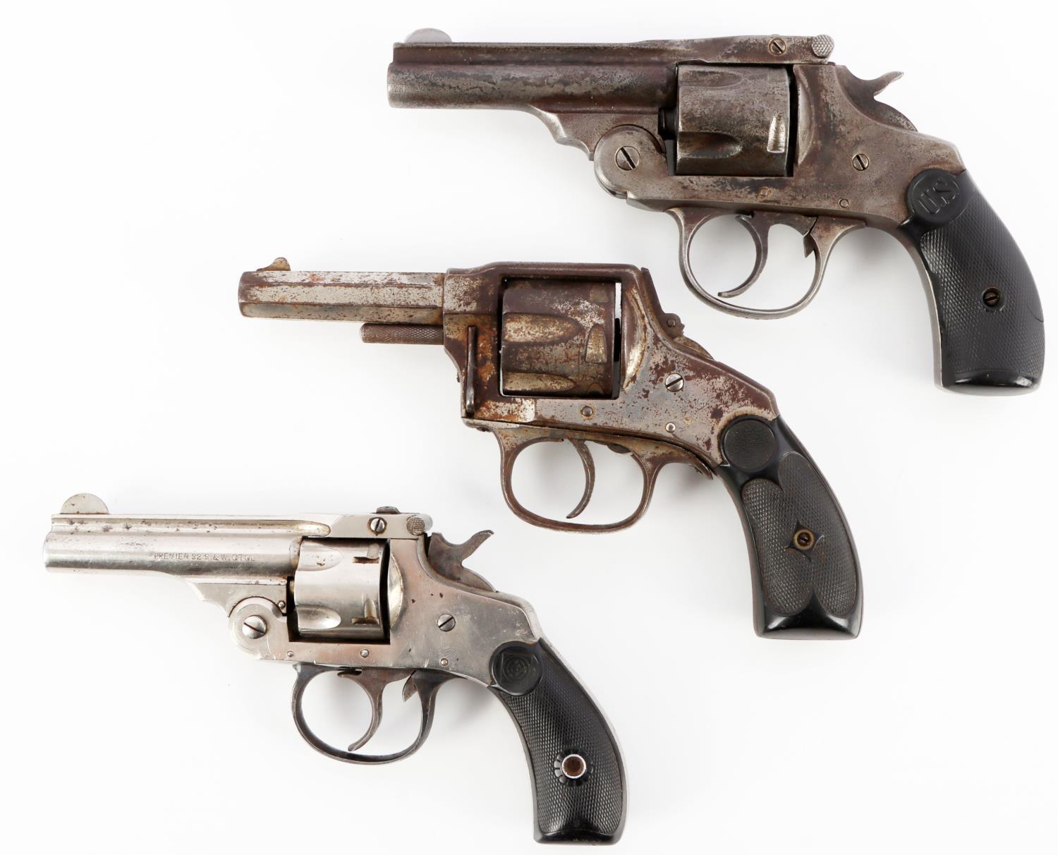 3 EARLY 20TH CENTURY REVOLVERS H&R HOPKINS & ALLEN