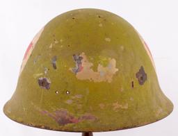 WWII JAPANESE RED CROSS COMBAT HELMET