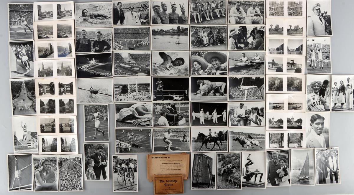 LOT OF WWII GERMAN SHIPS & OLYMPIC BAND II PICTURE