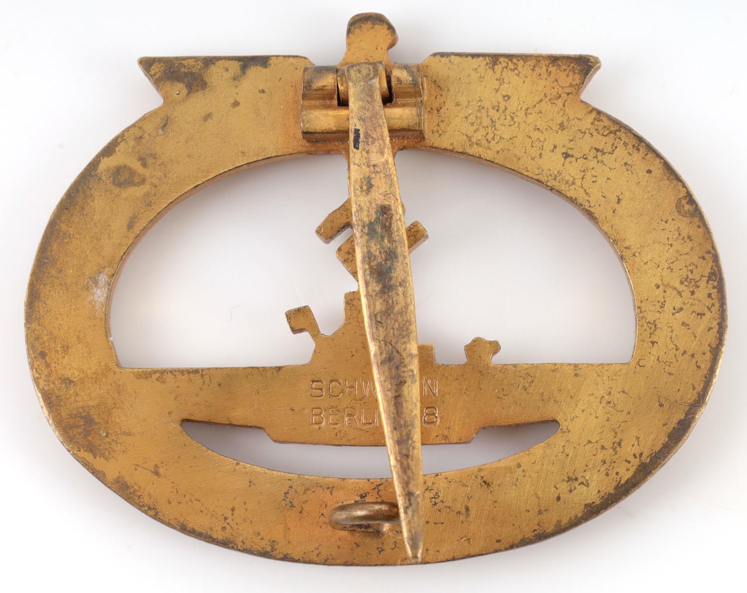 WWII GERMAN KRIEGSMARINE U-BOAT BADGE