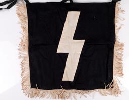 WWII GERMAN REICH HITLER YOUTH TRUMPET BANNER FLAG