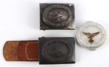 3 WWII GERMAN LUFTWAFFE BELT BUCKLE LOT