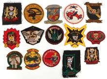 LOT OF 15 REPRODUCTION VIETNAM ERA JACKET PATCHES