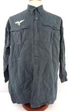 WWII GERMAN REICH LUFTWAFFE BLUE-GREY CHEMISE TOP