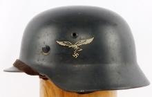 WWII GERMAN M40 LUFTWAFFE DOUBLE DECAL HELMET