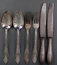 6 WWII GERMAN REICH ADOLF HITLER SILVERWARE LOT