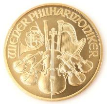 2006 999 FINE GOLD AUSTRIA PHILHARMONIC 1 OZT COIN