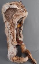 CANADIAN LYNX FUR PELT MOUNTAIN MAN HAT