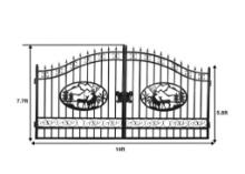 14FT BI PARTING IRON GATE