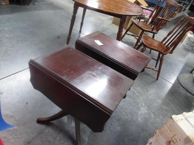 DUNCAN PHYFE DROP LEAF SIDE TABLES