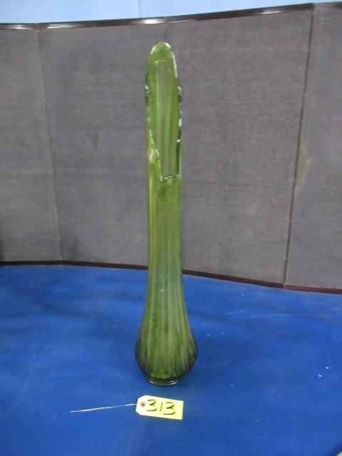 TALL ART GLASS VASE  29 T