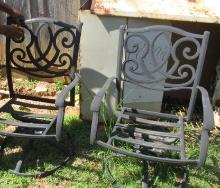 2 SWIVEL PATIO CHAIRS