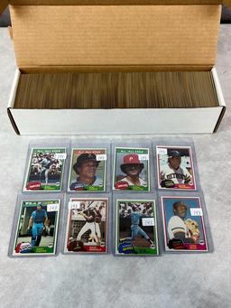 700+ 1981 Topps Baseball with stars