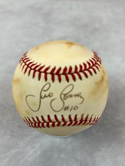 Fergie Jenkins and Leo Gomez Signed National and American League Baseballs