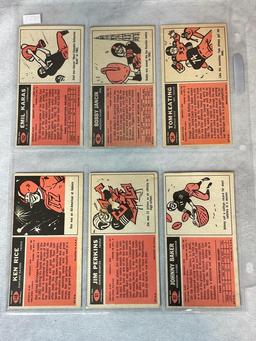 1965 Toops FB Lot of 6 SP's - #61, 67, 80, 148, 162  Ex, 34 Writing On