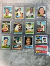 1965 Topps Bxaseball 13 Card Hi-Number Lot - Nice