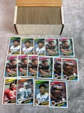 1984 Topps Football Set - (Missing Elway) Duplicates of Dickerson, Long, & Payton