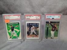 Derek Jeter PSA Rookie lot: Topps, Classic Best, 4 Sport (grades 9 & 10)