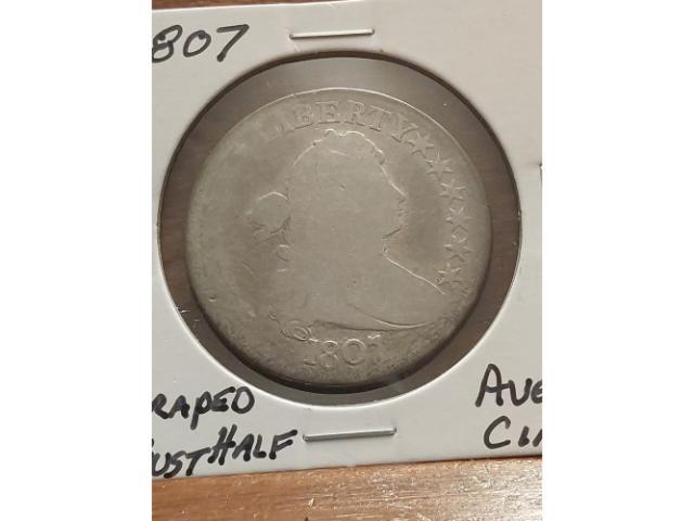 1807 DRAPED BUST HALF AVE. CIRC.