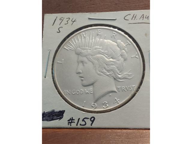 1934S PEACE DOLLAR XF+