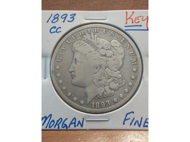 1893CC MORGAN DOLLAR F KEY DATE