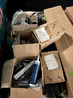 Pallet of assorted hardware pieces