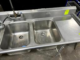 Three Compartment Stainless Sink