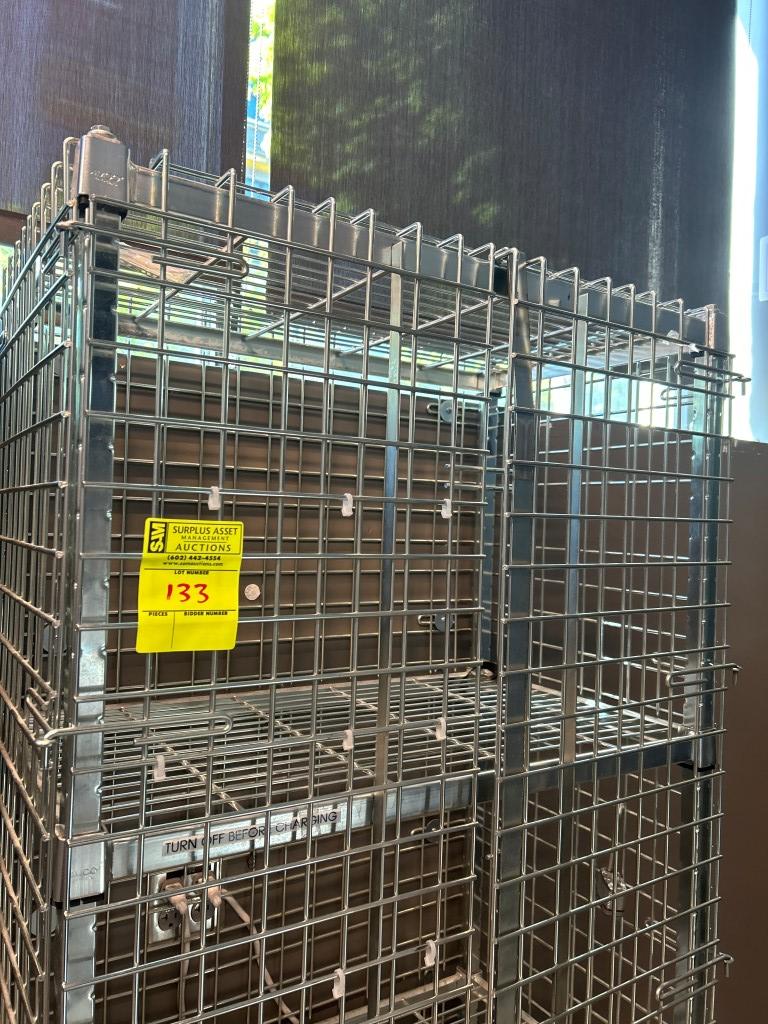 Metal Rack W/ Lockable Doors