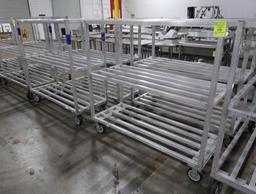 aluminum cooler racks, on casters