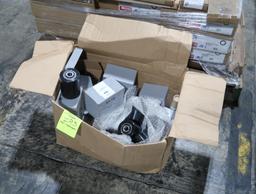 box of poly wheel assemblies for pallet jacks