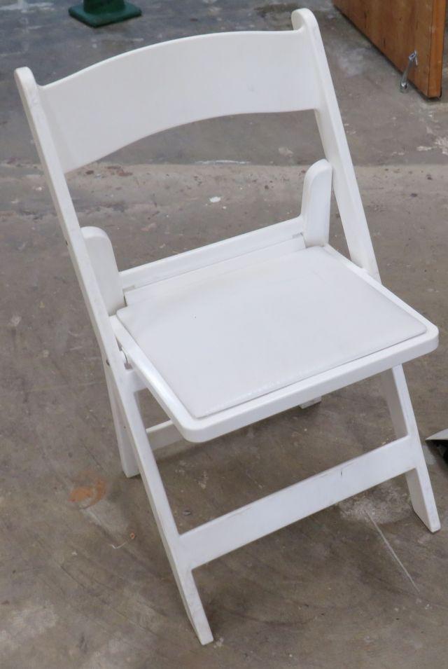 White Plastic Folding Chair