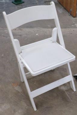 White Plastic Folding Chair