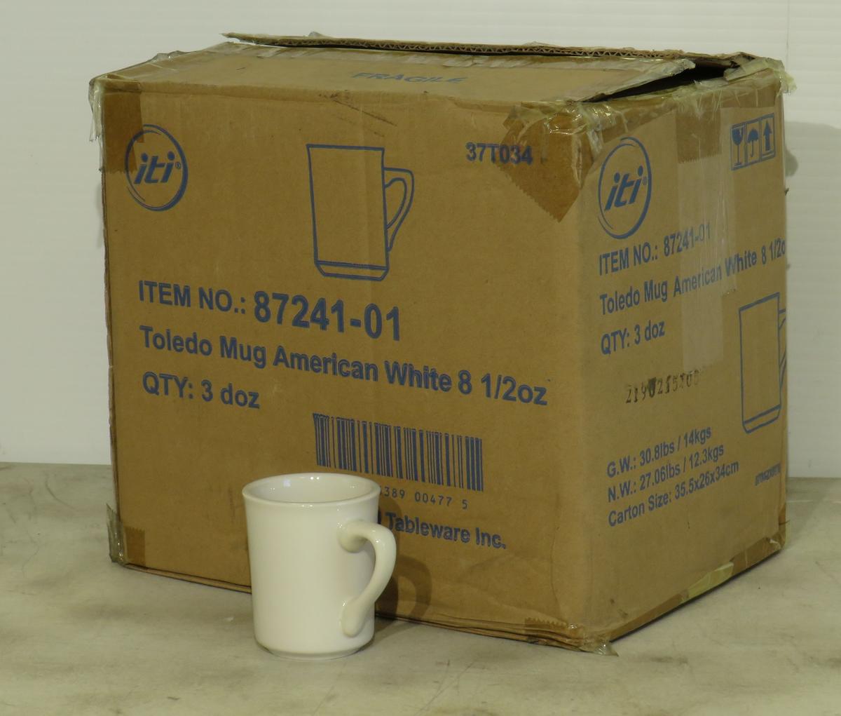 iti Toledo 8.5 ounce Mugs (American White)