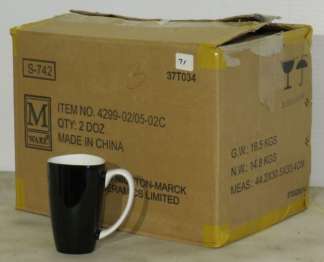 M Ware Heartland Funnel Mug (Black outside and White inside)