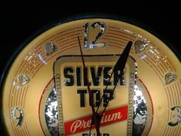 PAM Silver Top Premium Beer Advertising Clock