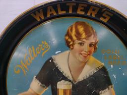 Walter's Gold Label Beer Advertising Tray