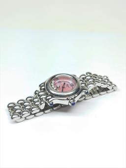 Womens Chopard Happy Sport Pink Mother of Pearl Dial Diamond Watch With BoxRet. $6999.