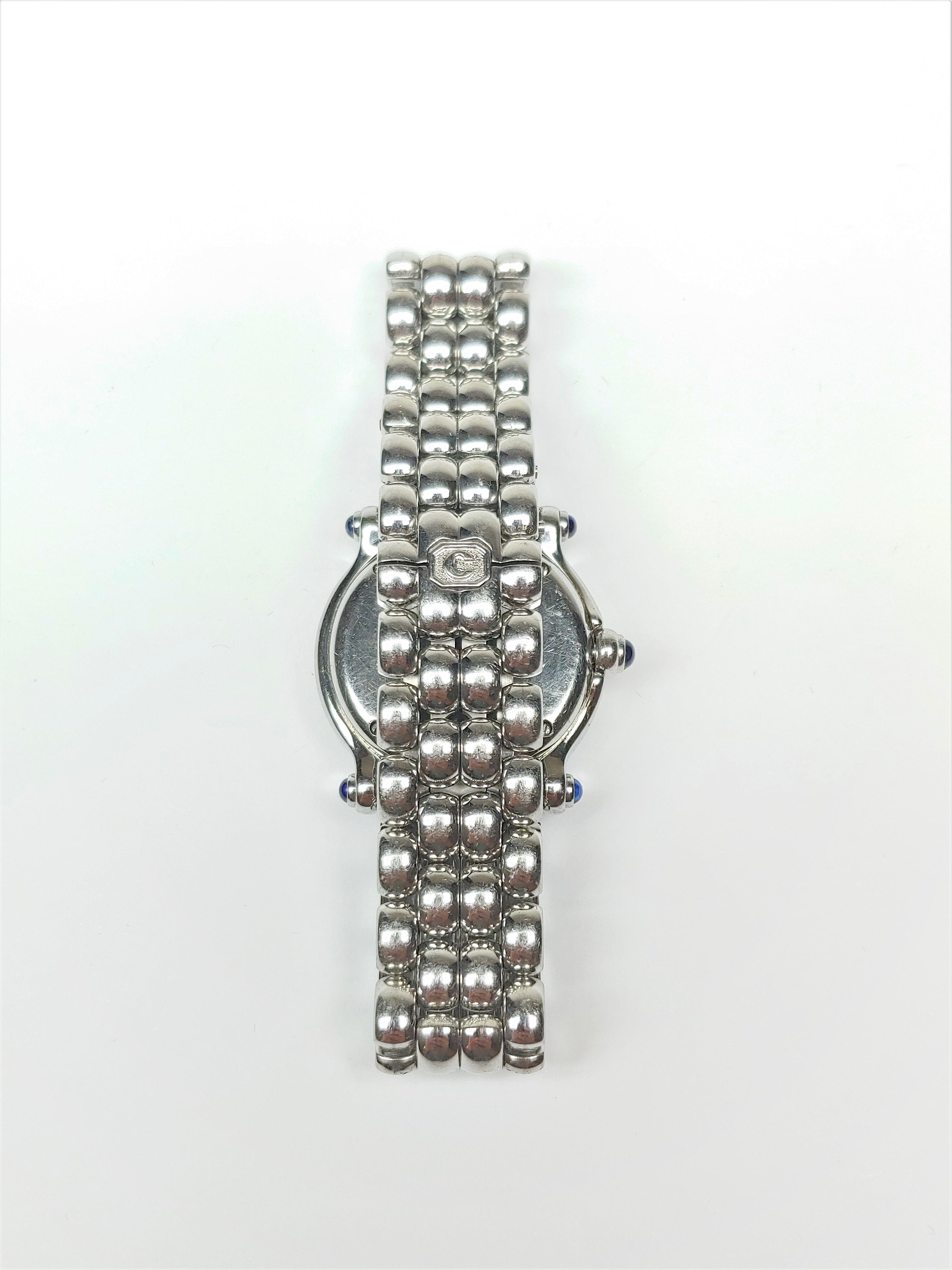 Womens Chopard Happy Sport Pink Mother of Pearl Dial Diamond Watch With BoxRet. $6999.