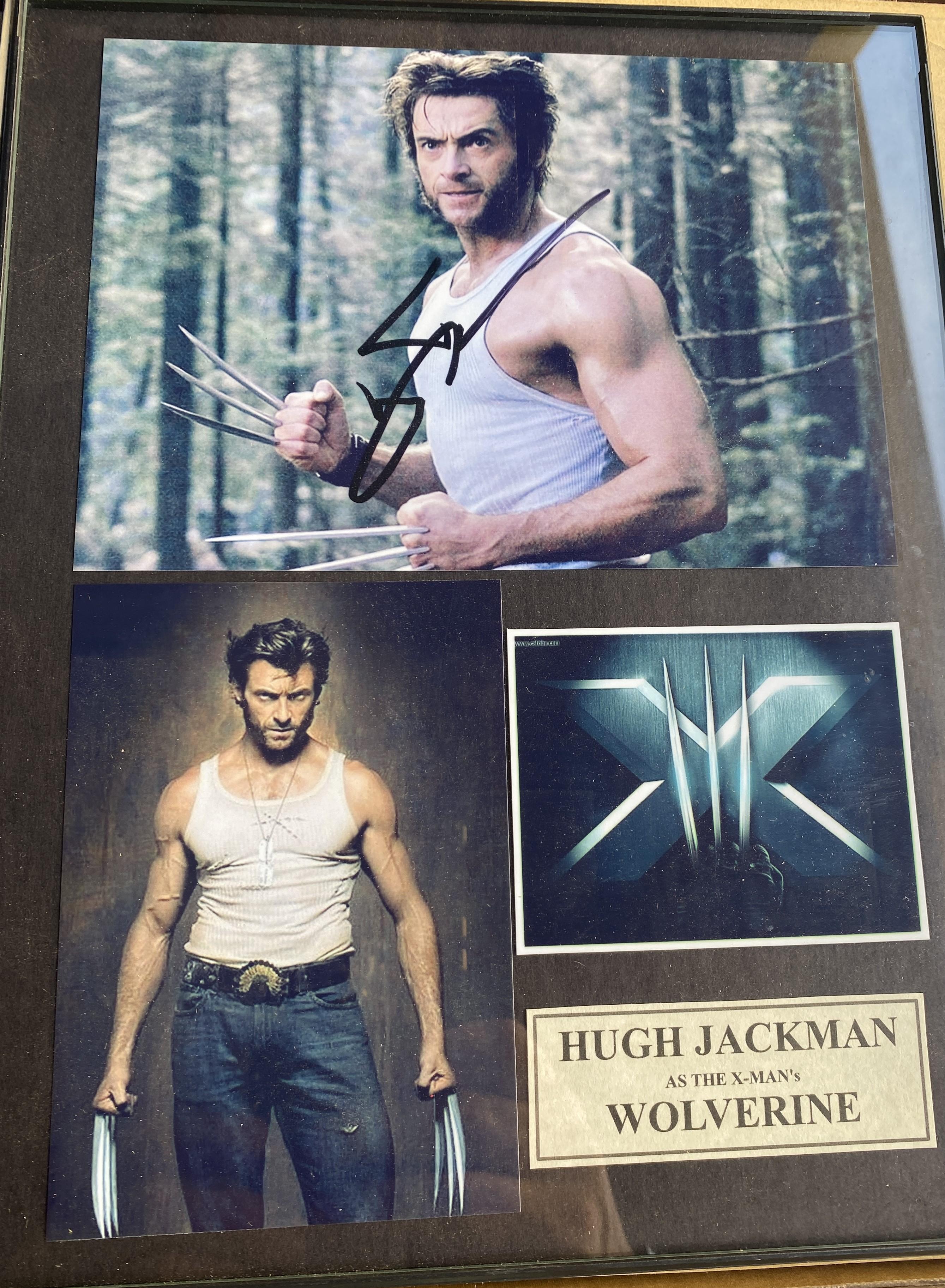 "Wolverine signed and framed action photos