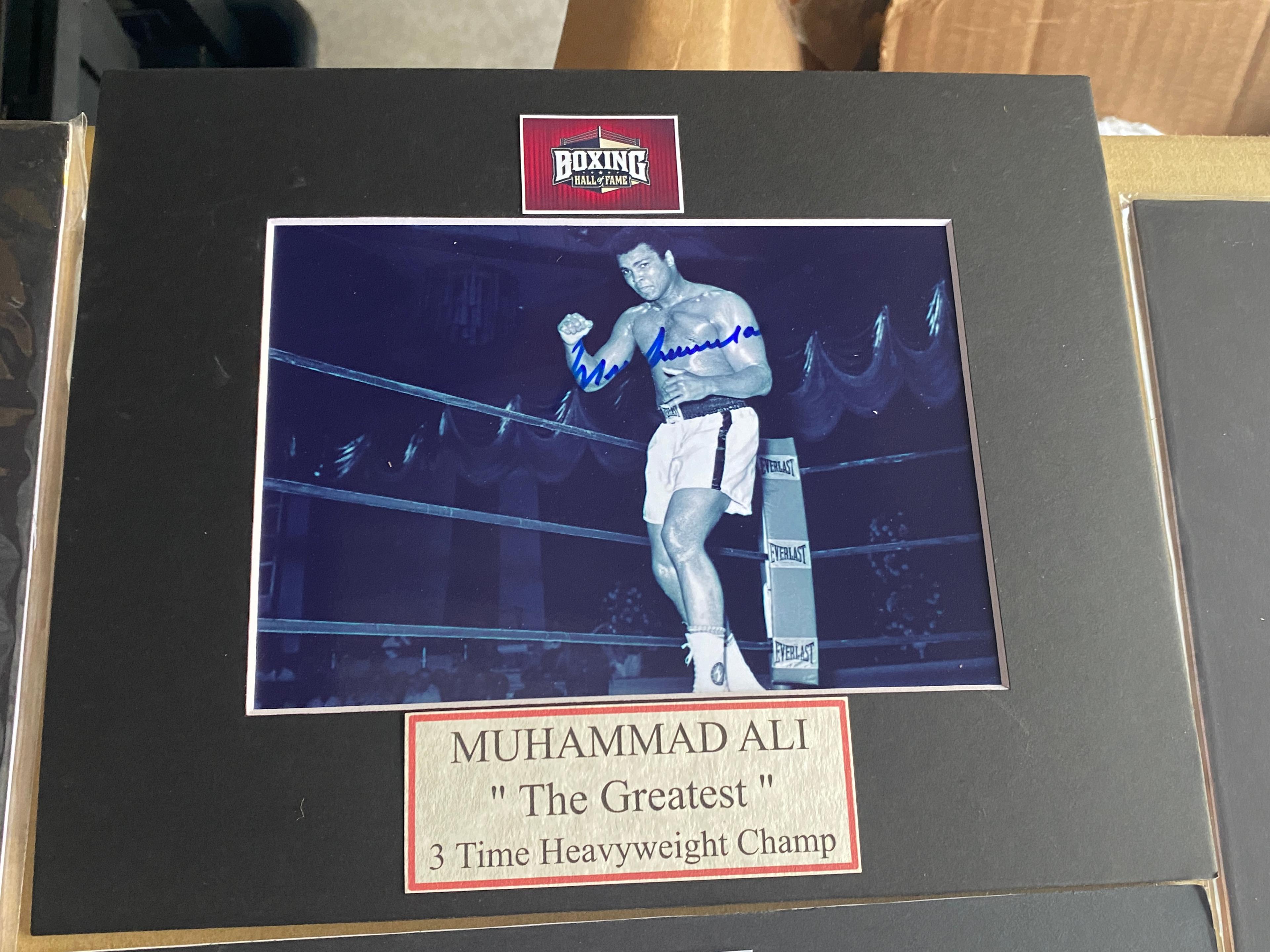 Lot of (5) Muhammad Ali signed 8” x 10” photos. These items are signed but not authenticated and are