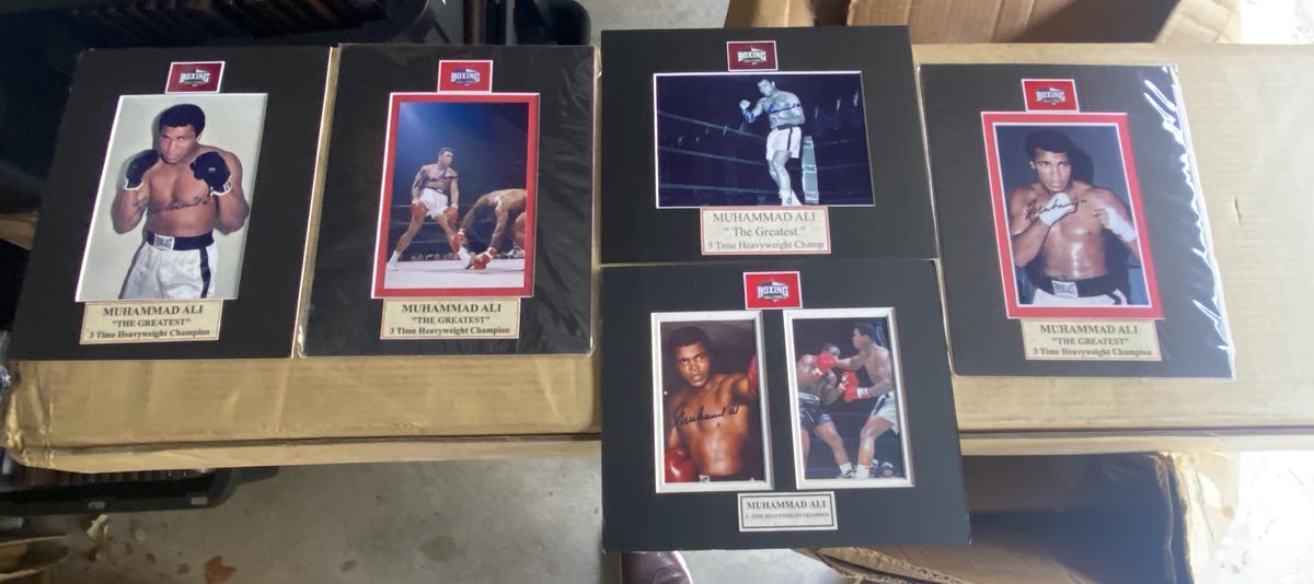 Lot of (5) Muhammad Ali signed 8” x 10” photos. These items are signed but not authenticated and are