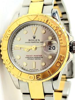 Rolex Yatchmaster Two-Tone Womens Watch w/ Box and Papers