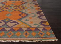 Jaipur AT07 Flat-Weave Durable  Wool Orange/Purple Area Rug ( 2X3 )