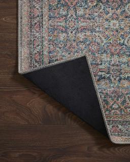 Loloi II Adrian Denim And Multi 3'-6" x 5'-6" Area Rugs ADRIADR-04DEML3656