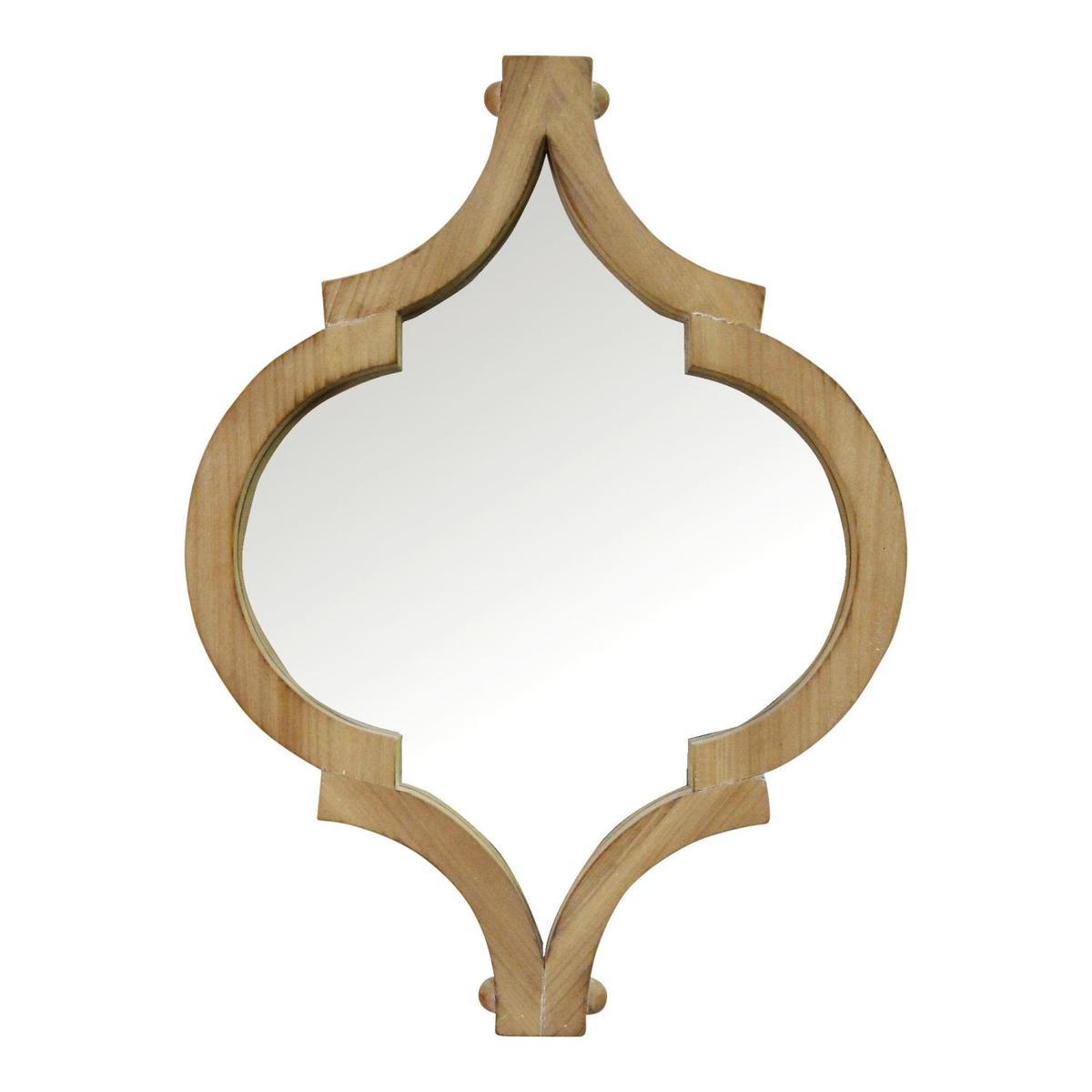 Stratton Home Decor 19" Amira Wood Wall Mirror S23728