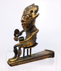 Pre-Columbian Tumbaga Finial, Colombia