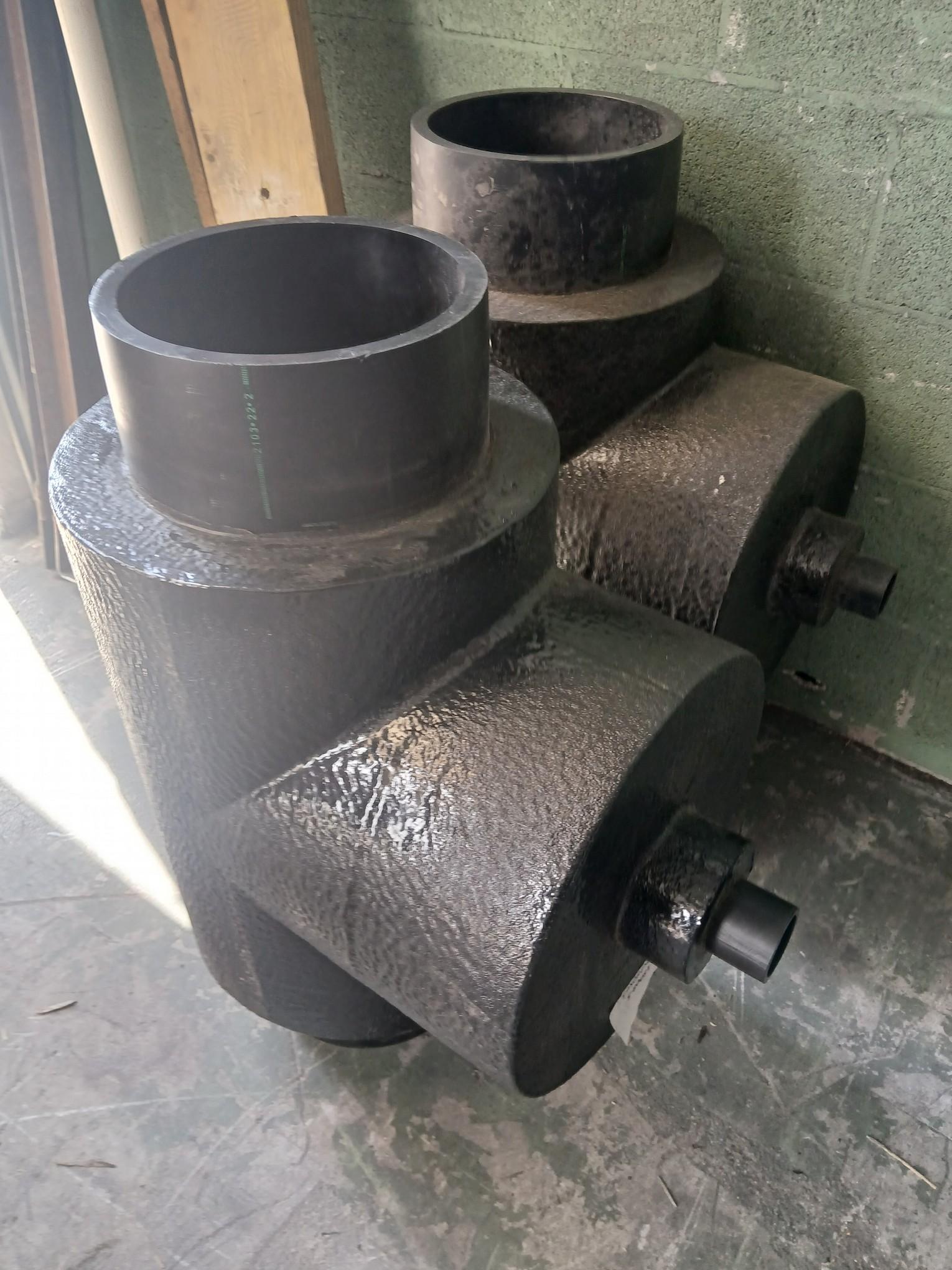 LARGE Construction "T" Part # 18008-5 / Black Construction Pipe