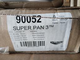 VOLLRATH 3" Deep Full Size Insert Pan / Stainless Steel Full Size Insert Pans / Food Storage